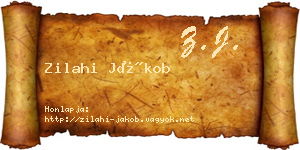 Zilahi Jákob névjegykártya